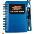 Translucent Hard Cover Notebook/ Pen Set